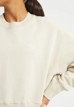Cotton Cropped Sweatshirt,<Röhnisch Clearance