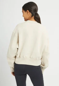 Cotton Cropped Sweatshirt,<Röhnisch Clearance